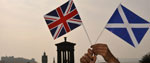 Scottish and UK flags