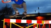 Working the barrier...