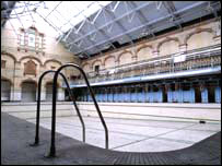 pool inside Victoria Baths, Manchester