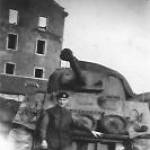 Training with Sherman tanks at Abbasia base depot. January 1943