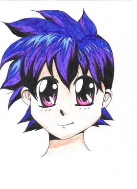 Manga Boy - Blue