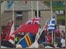 Flags at the Island Games opening ceremony