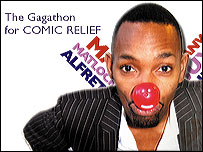 Des Coleman with Red Nose