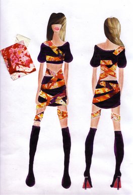 Mexican rap around dress