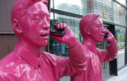 sculpted plastic businessmen