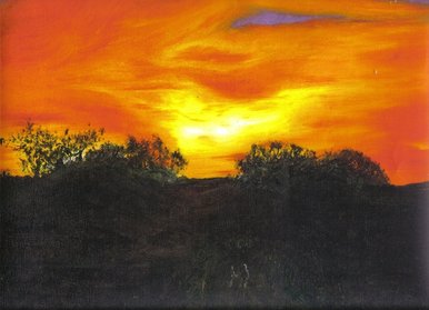 Valentines Day (sunset silouette)