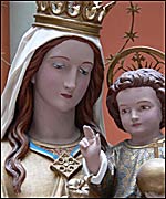 The Blessed Virgin statue at the convent entrance