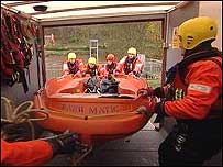 Crew in action