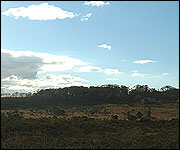 The view towards Woodbury fort