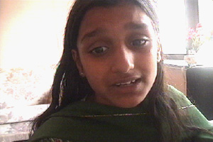 Sana talks about war in Kashmir