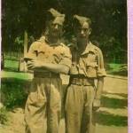 Frank Doe (left) with Johnnie North.The location is uncertain - It's either Durban or Egypt.