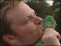 Brady Haran and medal