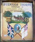 Picture: Village sign at Burnham Thorpe.
