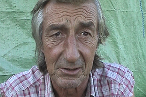 Martin lost his home and now lives in a marquee in a field where he looks after a small flock of sheep.