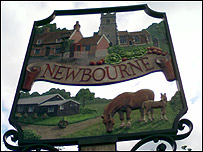 Newbourne village sign 
