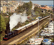 Steam train in Whitby