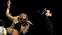 Black Eyed Peas talk to Reggie Yates after their set at Big Weekend 2011