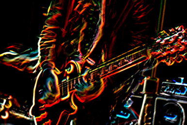 Neon edge guitar
