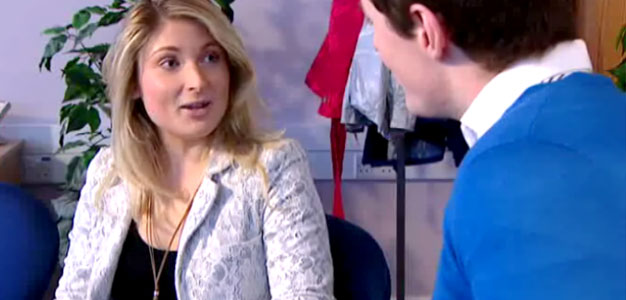 Mari and Ryan talking