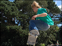 Streetboarding World champion Max Anderson 