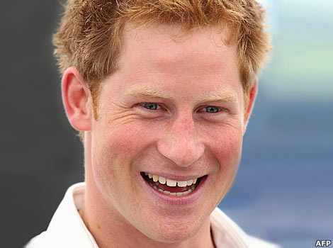 Prince Harry smiling