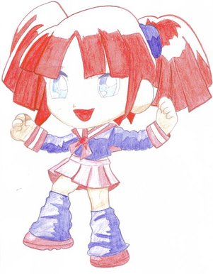 Cute Chibi Schoolgirl