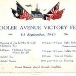 Invitation to Wooler Avenue Victory Fete - September 1945