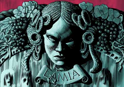 Lamia - artwork by Frazer Irving
