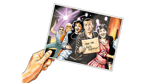 What I did in my Christmas holidays - by Sally Sparrow. Written by Steven Moffat. Illustrated by Martin Geraghty.