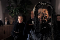 Woman in mourning, from BBC's Great Expectations