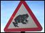 Toad crossing sign