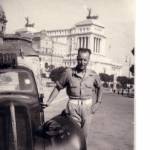 Herbert Green, Fus, 1697587 - Rome 1945, with my wife's name on the front of the vehicle.