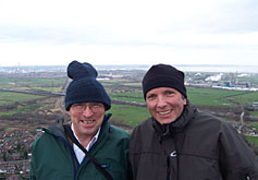 Richard Uridge and Steven Matthews at Helsby Rock