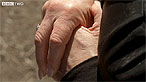Angela's hand