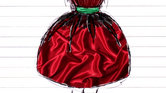 Red Satin Puffy...