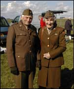 People in WW2 costume