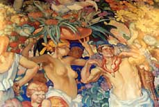 Detail from one of the Brangwyn Panels