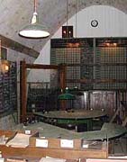 Operations room in one of the underground tunnels