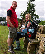 Couple with baby