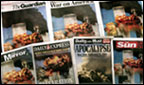 British newspapers on September 12