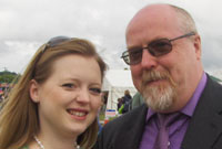 Fflur  Wyn gyda'i thad
