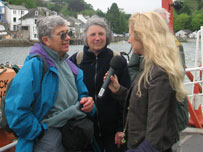Emma Lloyd talks to festival goers