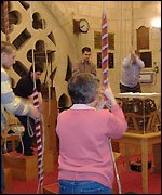 Bell ringers in York Minster
