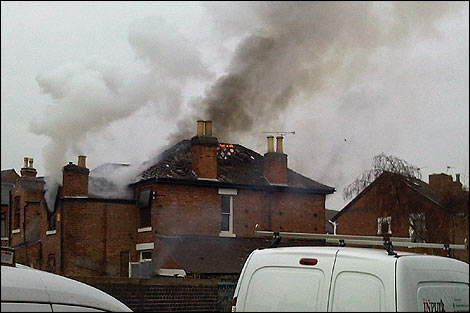 Fire at Margaret Street in Derby