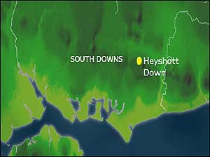 South Downs map