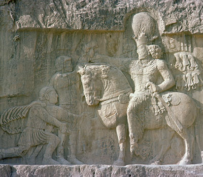King Shapur I and the Roman emperor Valerian