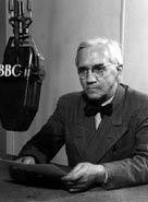 Sir Alexander Fleming at a BBC Radio interview