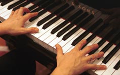 a piano.