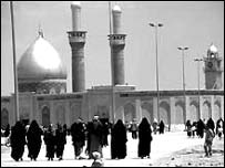 Karbala in Iraq is a Muslim place of pilgrimage