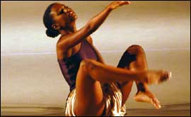 Dancer on stage